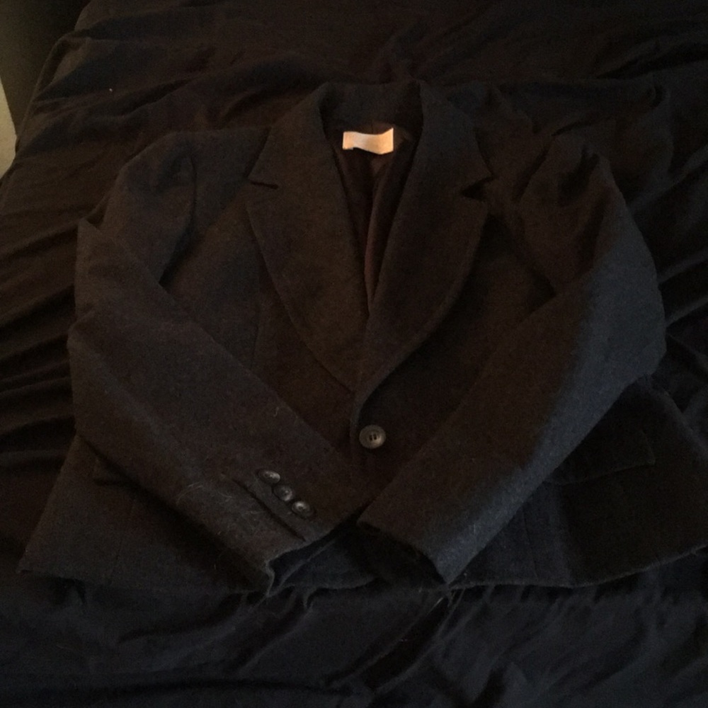 Grey vintage wool blazer